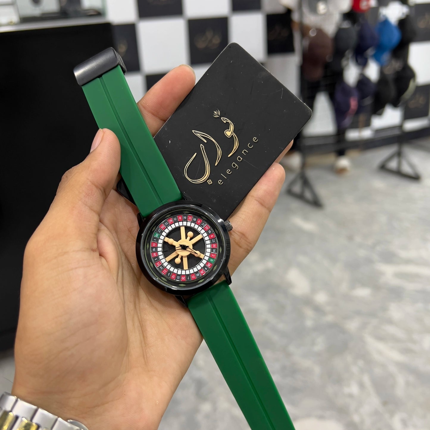 Casin 0 Watch Green Magnetic Strap